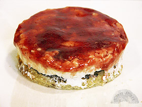 Tartita de brioche y requeson