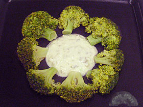 Brocoli con salsa de yogur