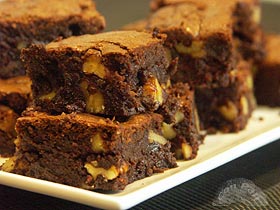 Brownies (pastelillos de chocolate y nueces) : Recetas - ConPan