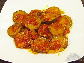 Calabacines guisados a la provenzal