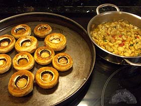 Champinones rellenos con su crema 1