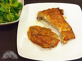 Cordero lechal asado