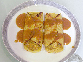 Crepes de txangurro y langostinos