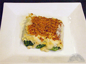 Canelones de espinacas 