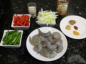 Langostinos al wok 1