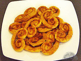 Palmeritas de hojaldre