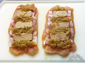 Pechuga de pollo rellena de bacón y foie : Recetas - ConPan