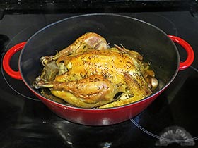 Pollo a los 40 ajos  4