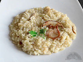 Risotto de hongos con queso de Idiazabal