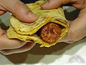 Talo con chorizo a la sidra 9