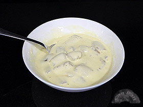 Langostinos en tempura de con salsa oriental picante 2