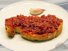 tosta de jamon