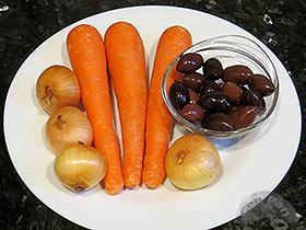 Zanahorias guisadas con aceitunas : Recetas - ConPan