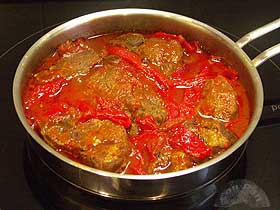 Zancarron con tomate y pimientos 1